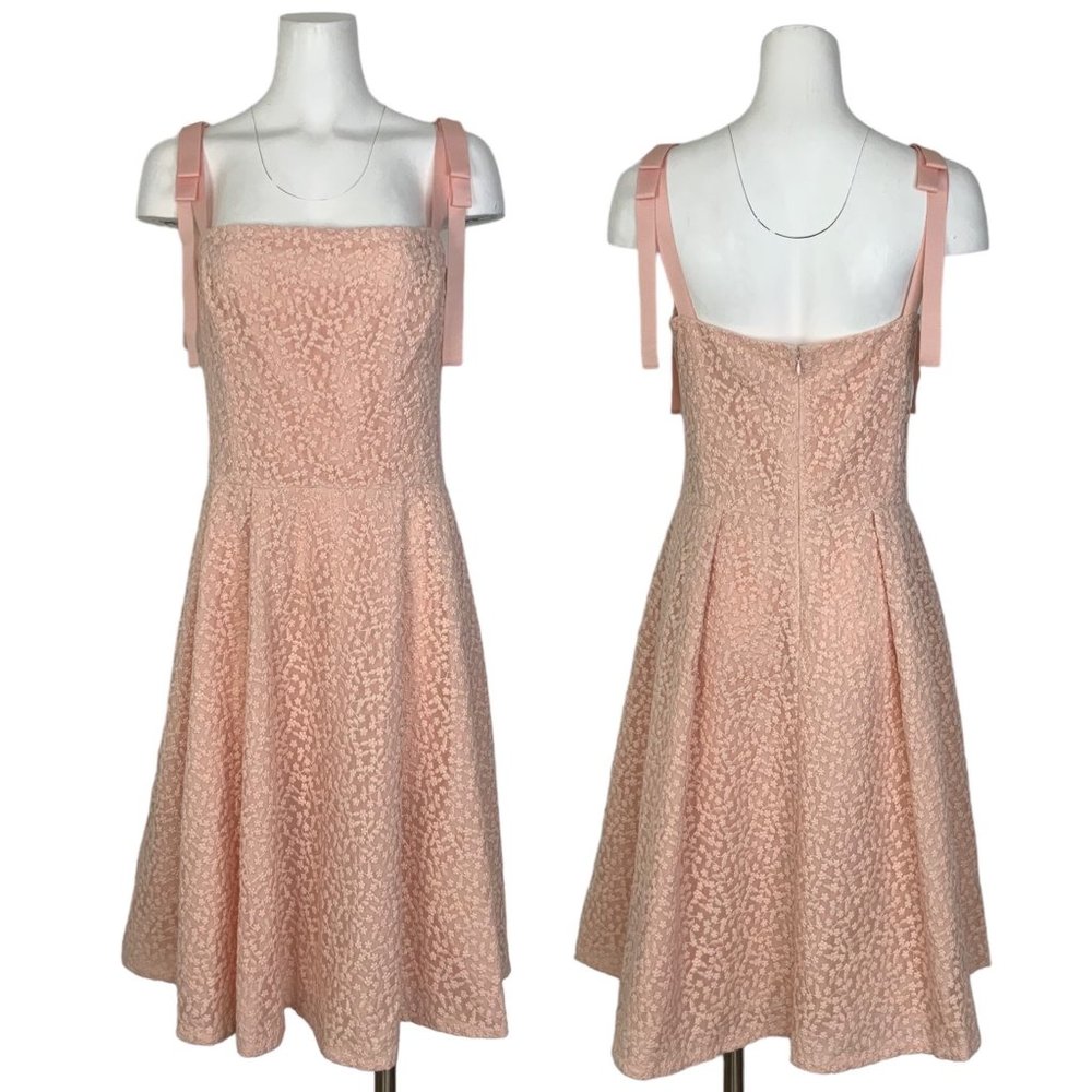 Gal Meets Glam The Helen Dress 20 Blush Pale Pink Lace Sleeveless Fit and Flare